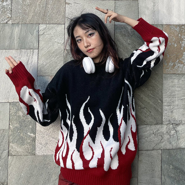Lava Flame Sweater
